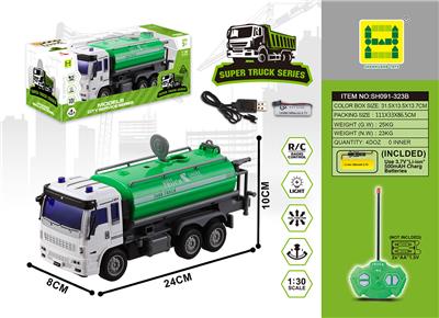 1:30四通灯光遥控油罐环卫车 - OBL858665