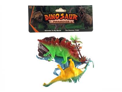 6寸3只空心恐龙(带哨) - OBL858718