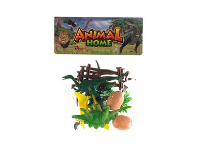 4只实心恐龙+配件 - OBL858754