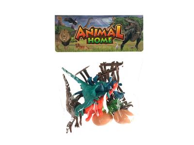 4只实心恐龙+配件 - OBL858755