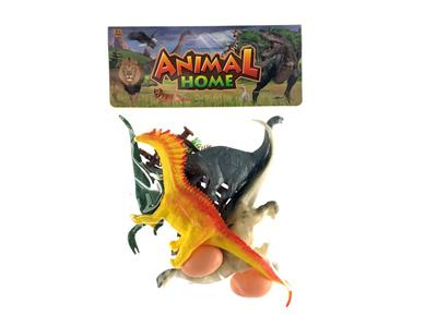 4只实心恐龙+配件 - OBL858765