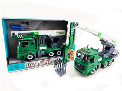 1: 12diy removable building block inertial climbing rescue vehicle - OBL859507