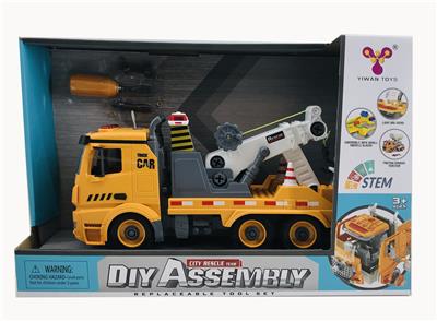 1: 12diy removable building block inertial road rescue vehicle - OBL859508