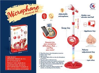 Star fashion vertical microphone (red) - OBL859562
