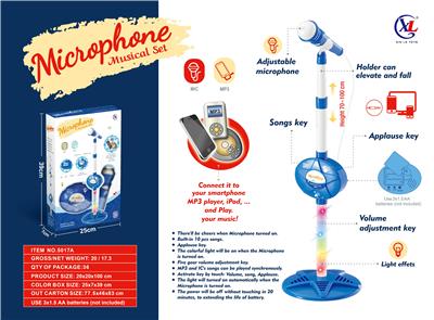 Star fashion vertical microphone (blue) - OBL859563