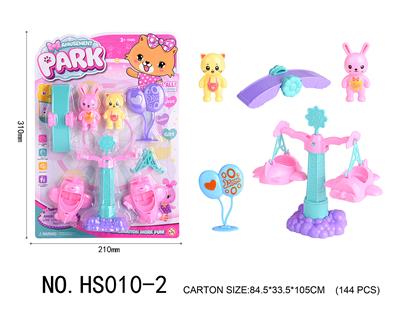 FAMILY IN AMUSEMENT PARK - OBL859881