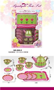 过家家马口铁玫瑰花茶具 - OBL859902