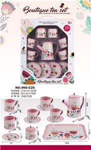 过家家马口铁高壶粉红花 - OBL859964