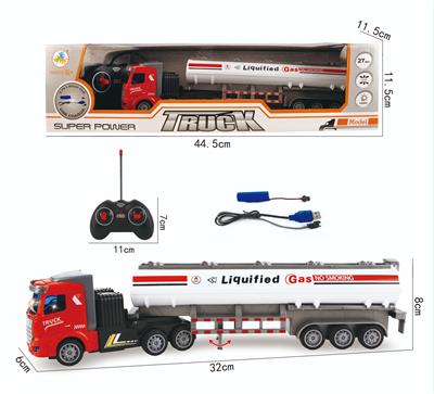 1:48四通拖头遥控车-油罐（带灯光） - OBL860739