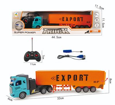 1:48四通拖头遥控车-货柜（带灯光） - OBL860743