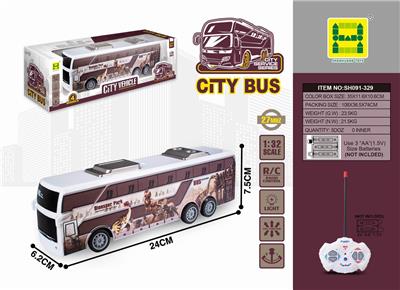 1:32四通遥控灯光恐龙巴士车 - OBL861622