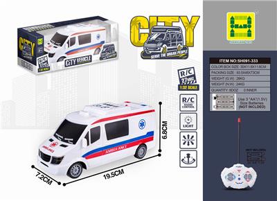 1:32四通遥控灯光救护车 - OBL861630