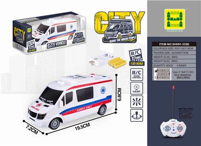 1:32四通遥控灯光救护车 - OBL861631