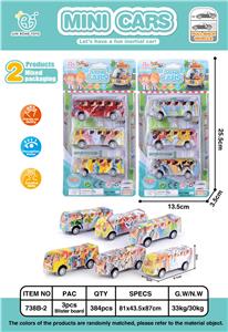 3只回力涂鸦巴士车 - OBL861706