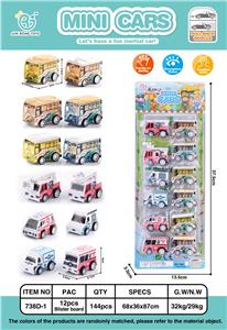 12只回力消防巴士车 - OBL861717