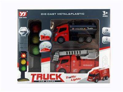 Fire alloy vehicles with traffic lights - OBL863173