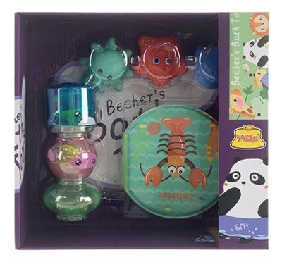 DIY三叠杯+搪胶玩具+洗澡书套装 - OBL863341