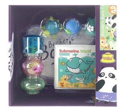 DIY三叠杯+搪胶玩具+洗澡书套装 - OBL863343