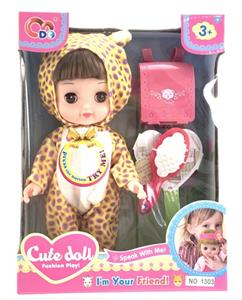 13 INCH DOLL WITH SCHOOLBAG COMB - OBL863397