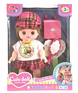 13 INCH DOLL WITH SCHOOLBAG COMB - OBL863398