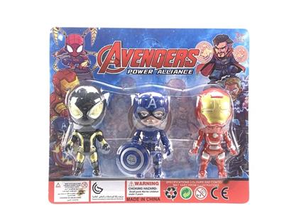BIG HEAD CARTOON SPIDER-MAN CAPTAIN AMERICA IRON MAN MIX (3 PACKS) - OBL863545