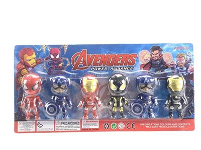 BIG HEAD CARTOON SPIDER-MAN CAPTAIN AMERICA IRON MAN MIX (6 PACKS) - OBL863546
