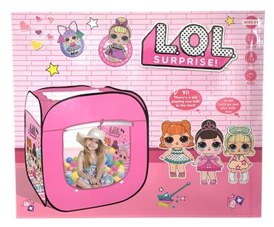 BABY SURPRISE DOLL SQUARE TENT WITH 50 OCEAN BALLS - OBL863701