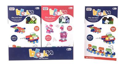 PUZZLE DIY BUILDING BLOCKS 100PCS (BOYS AND GIRLS MIX) - OBL863719