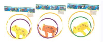 JUMP BEAR ON THE CHAIN TO SET A CIRCLE (BROWN RED, YELLOW) - OBL863742
