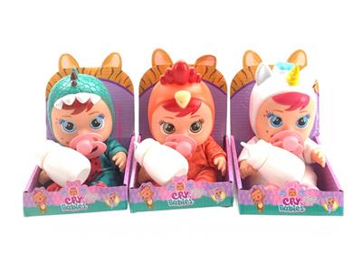 10寸搪胶音乐哭泣娃娃（3款混装） - OBL863869