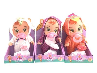 10寸搪胶音乐哭泣娃娃（3款混装） - OBL863871