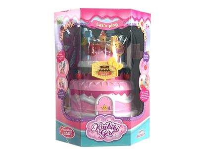 MUSIC LIGHTS ROTATE THE BIRTHDAY PARTY SCENE CAKE HOUSE - OBL864017