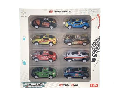 8 HYBRID BACK-FORCE LIGHT ALLOY RACING CARS - OBL864092