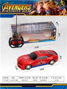 1:16四通蜘蛛侠遥控车带灯光 - OBL864501