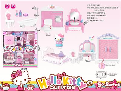 KT CAT ROOM DRESSER BATHROOM DOUBLE-DECKER HOME SET - OBL864827