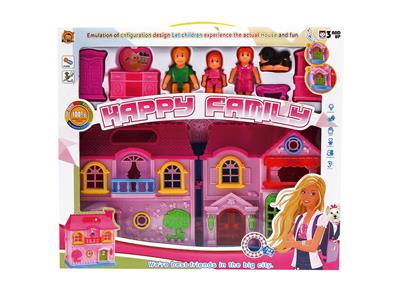 VILLA WITH LIGHTING, MUSIC AND FURNITURE DOLL - OBL864864