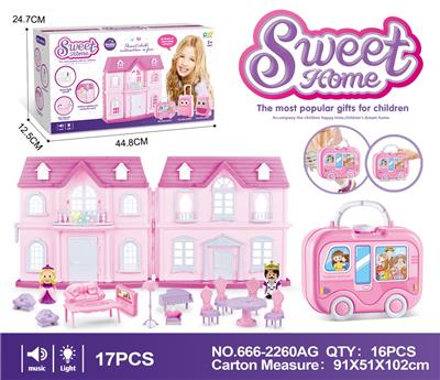 VILLA PACKING BOX PRINCE PRINCESS WITH FURNITURE (LIGHT MUSIC) - OBL864945