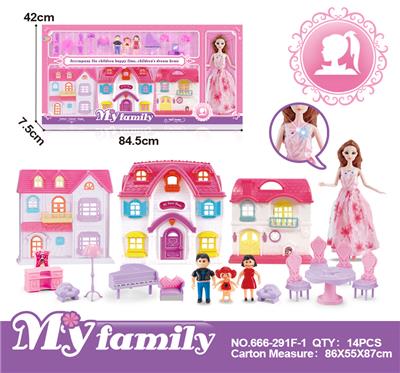 VILLA BARBIE WITH FURNITURE (BARBIE HAS FUNCTION) - OBL864957