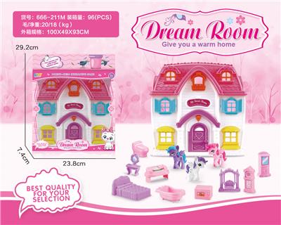 VILLA WITH PONY FURNITURE - OBL864962