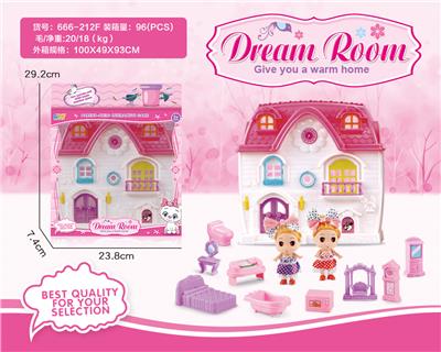 THE VILLA IS EQUIPPED WITH 3.5-INCH SOLID BARBIE FURNITURE - OBL864965