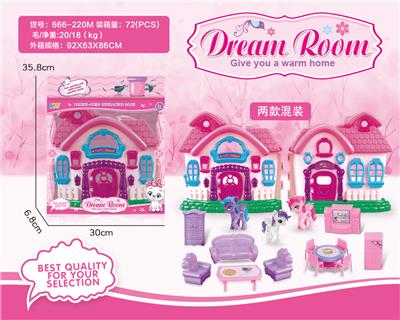 VILLA WITH PONY FURNITURE - OBL864972