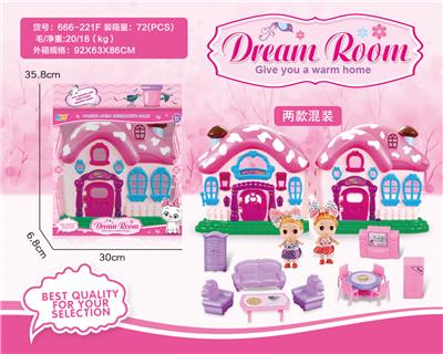 THE VILLA IS EQUIPPED WITH 3.5-INCH SOLID BARBIE FURNITURE - OBL864975