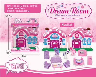 VILLA WITH PONY FURNITURE - OBL864977