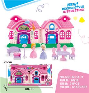 VILLA WITH PRINCESS FURNITURE (SOUND AND LIGHT) - OBL864995