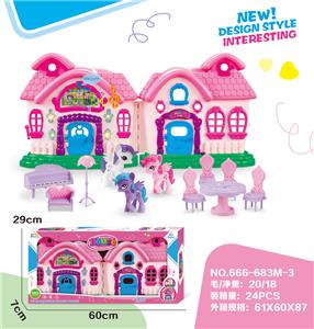 VILLA WITH HORSE FURNITURE (SOUND AND LIGHT) - OBL864998