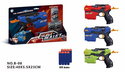 SOFT BULLET GUN (WITH 8 BULLETS) - OBL865208