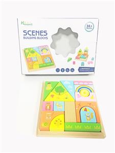 WOODEN SCENE BUILDING BLOCKS - OBL866632