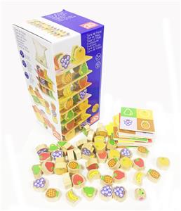 WOODEN FRUIT STACKING MUSIC - OBL866648