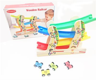 WOODEN TWISTING RAIL CAR - OBL866662