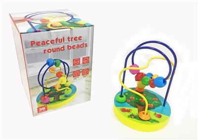 THE WOODEN FRUIT TREE IS SMALL AROUND THE BEADS - OBL866682
